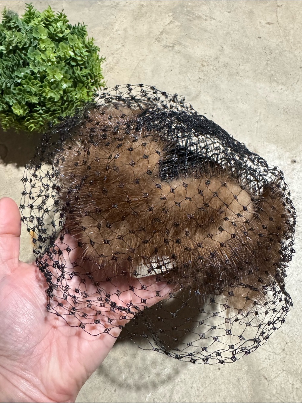 Vintage Fur Veiled Fascinator Hat Black Velvet Netting Classy Jackie Kennedy 50s